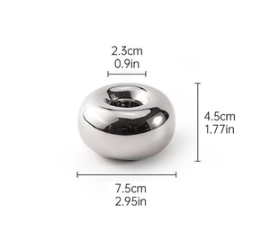 เชิงเทียนเซรามิกอิเล็กโทรเพลทสำหรับตกแต่งบ้านดีไซน์เรียบง่ายทันสมัยเชิงเทียน - Product Image 1