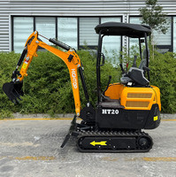 Envío gratis Mini excavadora sobre orugas 1,2 T 1,5 T Precio barato Diesel Micro excavadora CE/EPA/EURO Mini Pelle