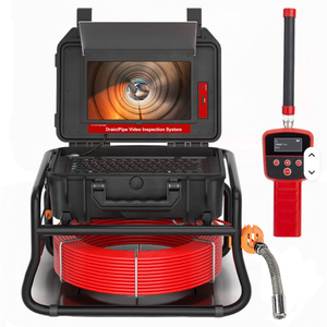 10.1 pouces HD écran tactile 512HZ Sonde/émetteur égout vidange <span class=keywords><strong>endoscope</strong></span> 16GB carte vidéo Audio enregistrement tuyau caméra Inspection - Product Image 1