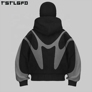 <strong>Clothing</strong> Manufacturer's Custom <strong>Ninja</strong> Masked Men Zipper Hoodie Heavy Cotton Patchwork Double Hood Balaclava 100% Cotton Winter - Product Image 1