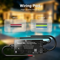 GL-C-812WL Gledopto IP67 Tahan Air ESP32 WLED RGB RGBW Pengontrol Strip LED Piksel 2 Saluran Output DC5-48V 15A