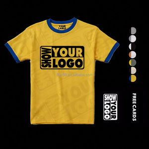 Camiseta Ringer Casual Unisex Personalizable de Alta Calidad, 100% Algodón, Diseño en Blanco, Jersey Estampado Ecológico - Product Image 2