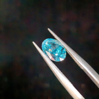 ANJALI 1.0ct Diamante de laboratorio de corte ovalado azul Certificado IGI Excelente claridad VS2 para joyería Diamantes sueltos de bajo precio