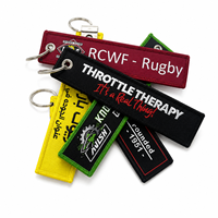 Vente en gros de porte-clés GraceCraft durables en polyester brodé avec alliage de zinc, fabricant de porte-clés personnalisés avec logo, transfert thermique promotionnel