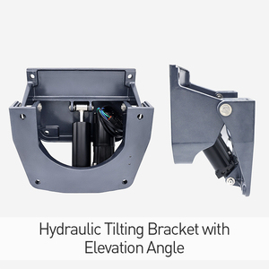 Propulseur hors-bord en alliage d'aluminium avec planche de levage hydraulique, support de levage angulaire, état neuf - Product Image 5