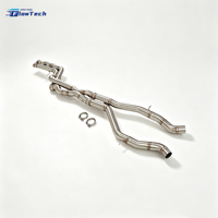 Tuyau intermédiaire en acier inoxydable 304 à longueur égale pour BMW F80 M3 F82 M4 S55 3.0T, échappement performant résonné pour amélioration des performances