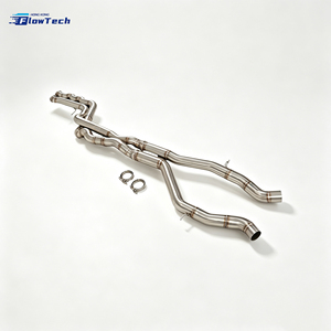 Tubo Intermedio de Acero Inoxidable 304 de Longitud Igual para BMW F80 M3 F82 M4 S55 3.0T, Escape de Alto Rendimiento con Resonador - Product Image 1