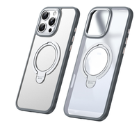 Nouveau design armure béquille étui pour iPhone 16 Pro Max Double anneau en métal support magnétique étui pour iPhone 16 étui 15 Pro Max couverture