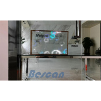 Affichage LED transparent Bescan, signalisation numérique pour vitrines et ascenseurs pour centres commerciaux, écrans LED transparents