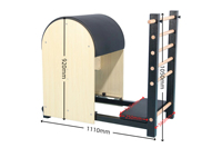 Corrigeur de posture Celux Pilates Ladder Barrel en bois d'érable avec résistance réglable pour étirements du dos, usage professionnel en studio et bien-être