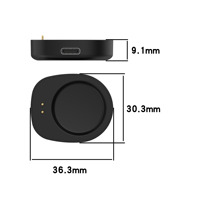 Kabel Pengisi Daya untuk Amazfit Huami Bip Max/Active 3 dan Pengisi Daya Tali Amazfit Helio dengan Antarmuka Magnetik
