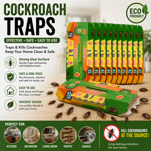 Trampas para Cucarachas al por Mayor, Trampa Adhesiva para Cucarachas, Tabla de Pegamento para Control de Insectos, Control de Plagas, Atrapa Insectos para Uso Doméstico, en Cocina y Comercial - Product Image 1