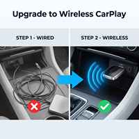 Adaptateur sans fil CarPlay Android Auto pour iPhone Android CE FCC RoHS 2 en 1, clé USB Plug and Play pour tous les modèles de voitures