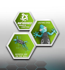 Dwi dwi dellin หุ่นยนต์คลานติดผนังตุ๊กแกของเล่นรูปสัตว์ของเล่นเด็กหุ่นยนต์ปีนกำแพงสำหรับเล่นตลก RC หุ่นยนต์สำหรับเป็นของขวัญ - Product Image 5