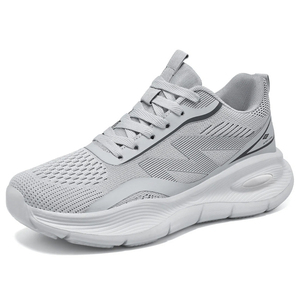 Sneakers pour hommes de luxe OEM, couleur unie, légères, respirantes, en mesh, chaussures de course décontractées, vente en gros en stock - Product Image 6