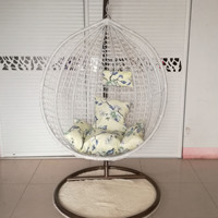 Chaise à œufs en rotin, mobilier d'extérieur, de balcon, patio, jardin, 1 pièce