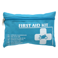Trousse de premiers secours JCMED bleue avec bandes réfléchissantes, trousse de premiers secours de survie avec fournitures médicales d'urgence essentielles