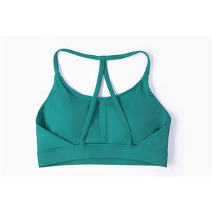 Vente en gros Nouveau soutien-gorge de sport écologique à impact élevé pour femmes Hot Sexy Triangle Back Rembourré amovible Fashion Yoga Bra - Product Image 6