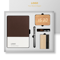 Carnet en liège écologique OEM, stylo, horloge numérique en bois de bambou, porte-clés en cuir, porte-cartes – Cadeaux d'entreprise de luxe pour clients