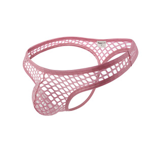 Men's Sexy Translucent Mesh <b>Thong</b> Large Mesh U Convex Hollow Fishnet T-<b>String</b> Breathable Factory Wholesale Underwear - Product Image 6