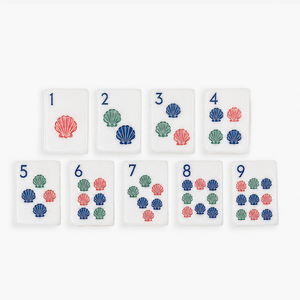 Ensemble de Mahjong Américain de Luxe Personnalisé Thème Côtier, 160 Tuiles, 1 Couche, Acrylique Blanc Gravé et Peint à la Main, Thème Plage, Vente en Gros OEM - Product Image 6