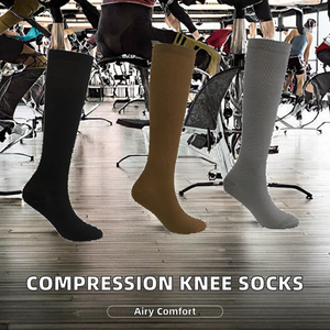 Wholesale OEM Long Crew Anti-Slip Breathable Spandex/Polyester Sweat Pressure <b>Socks</b> Men Unisex Business <b>Running</b> Sports <b>Socks</b> - Product Image 2