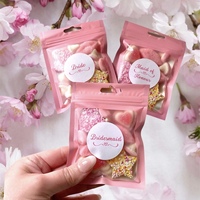 Sacs refermables en Mylar avec fermeture éclair, pochettes d'emballage en feuille métallique avec fenêtre transparente et trou de suspension, sacs à fermeture éclair auto-scellants de qualité alimentaire