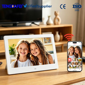 Marco de Fotos <span class=keywords><strong>Digital</strong></span> WiFi HD Ultrafino de 10.1 Pulgadas con Transferencia de Música/Video con un Toque, Material ABS para Decoración del Hogar, Gran Venta - Product Image 1