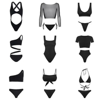 Hot Sale Op Maat Gemaakte Dames Rugloze Tweedelige Bikini Badpak Met Luipaard Gestreept Oem Badpak Met Letterprint