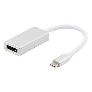 USB C Ke DisplayPort Adaptor 4K 60Hz, USB Tipe C Ke DisplayPort/Dp Konverter Pria Ke Wanita untuk MacBook Pro dan Lainnya