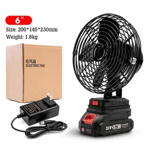 Ventilateur <span class=keywords><strong>sans</strong></span> <span class=keywords><strong>fil</strong></span> rechargeable compatible avec la batterie <span class=keywords><strong>Makita</strong></span>, batterie lithium portable pour l'extérieur, équipement de camping - Product Image 2