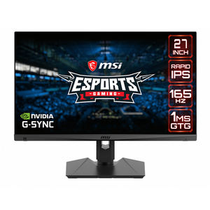 MSI Optix MAG274QRF 27 pouces 16:9 QHD 1ms 2560x1440 165Hz HDR Ready LED Gaming Monitor <span class=keywords><strong>avec</strong></span> g-sync Non éblouissant <span class=keywords><strong>lunette</strong></span> Super étroite - Product Image 1
