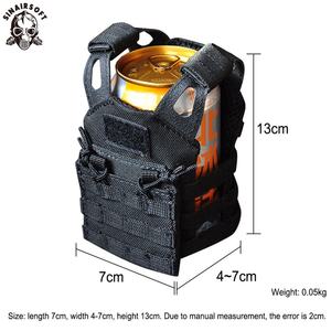 Gilet tactique ajustable en nylon haute résistance avec porte-bouteille miniature, porte-plaques, équipement de défense personnel, gilet porte-boissons - Product Image 4