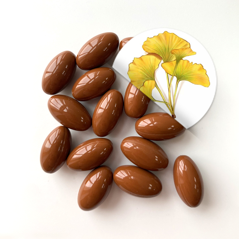 Экстракт листьев гинкго билоба от оригинального производителя, мягкий гель способствует здоровому памятью и когнитивной функции, улучшает память, разум чистый и умный