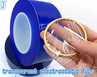 Film de protection statique premium, sans adhésif, forte adsorption statique, durable, vente en gros sur mesure pour verre industriel