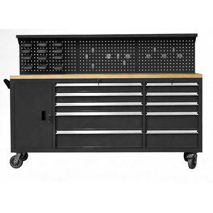 Garage Drawer Tool Trolley Steel Mobile Workbench Drowers Tool Cabinet with <strong>Rolling</strong> Wheels Heavy-Duty Storage Tool <strong>Cart</strong> - Product Image 3