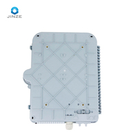 Kotak sambungan optik 16 serat FTTH kotak Terminal distribusi optik Fibra dengan pemisah Plc