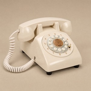 Téléphone rotatif antique violet, téléphone filaire vintage avec enregistrement de messages, livre d'or, décoration de mariage - Product Image 3
