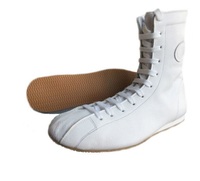NOUVEAU MODÈLE DE BOTTES PERSONNALISABLES POUR HOMMES - CHAUSSURES DE BOXE ET DE LUTTE - Tige en cuir véritable toutes saisons avec logo personnalisé
