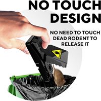 Vente flash - Piège à souris en plastique pour le contrôle des rongeurs - Facile à utiliser - Pièges à souris et à rats pour l'intérieur et l'extérieur