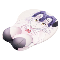 Tapis de souris OEM Japon avec motif anime 3D, gros seins, fesses, motif mignon, avec repose-poignet, imperméable, antidérapant, ergonomique