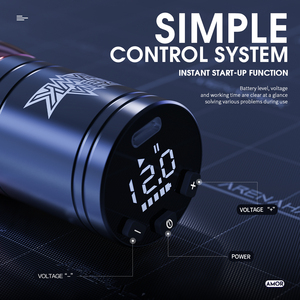 Machine à tatouer sans fil à batterie au lithium ajustable à course permanente Arenahawk Amor - Product Image 5