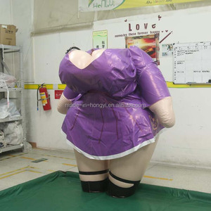 Costume gonflable violet personnalisé Hongyi en PVC, imprimé UV, pour fête au bord de la piscine - Product Image 1