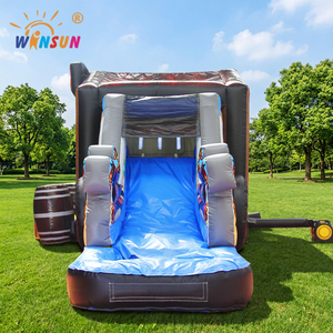 WINSUN Castillo Hinchable Temático Vaquero del Oeste con Trampolín - Product Image 1