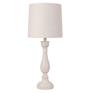 Lampe de table en céramique de couleur verte avec abat-jour en lin pour la décoration de la maison et des hôtels - Product Image 2