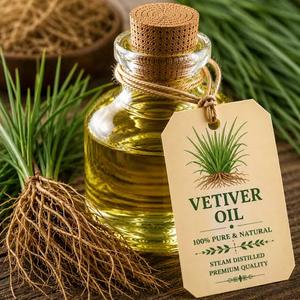 Aceite Esencial de Vetiver Puro y Natural DAIVIK GLOBAL, Destilado al Vapor, Aceite Aromático Herbal de Uttar Pradesh para Cuidado de la Piel, Masajes y Fragancia - Product Image 1