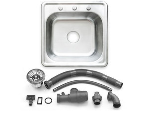 Fort bol de cuisine en acier inoxydable, simple, évier de cuisine, tiroirs en acier inoxydable - Product Image 6