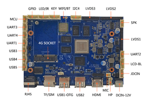 Placa Base Mini Android con Pantalla Táctil RK3288 Quad Core Arm LVDS 4K - Product Image 4