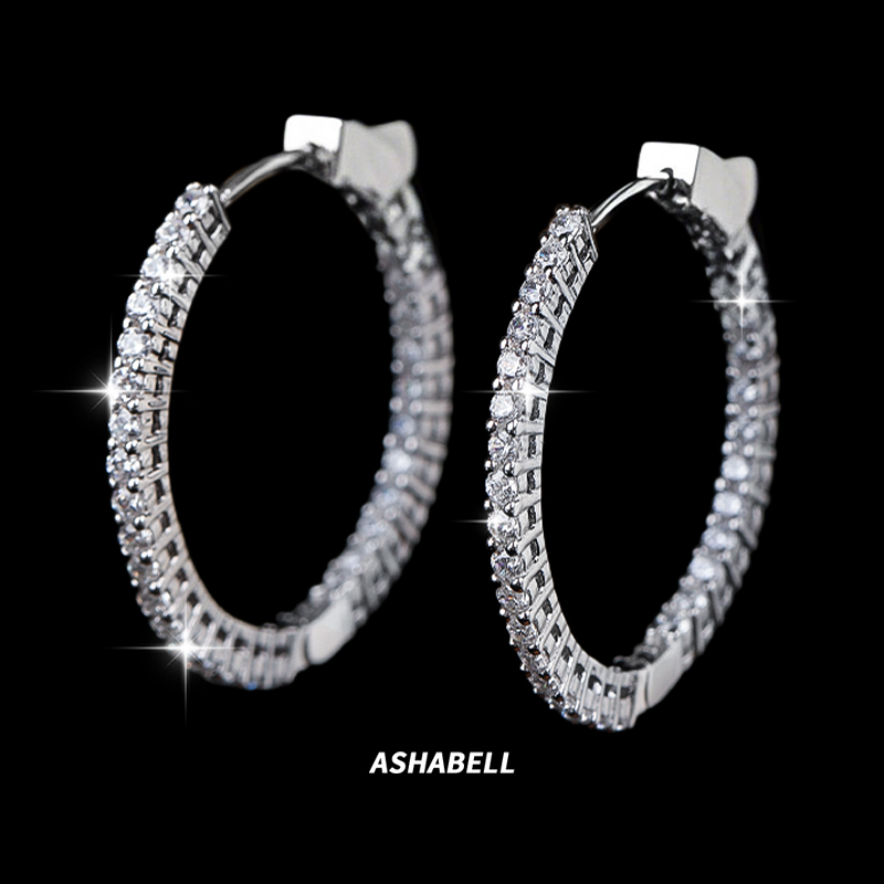 Ashabell Red Moissanite S925 Sterling Silver