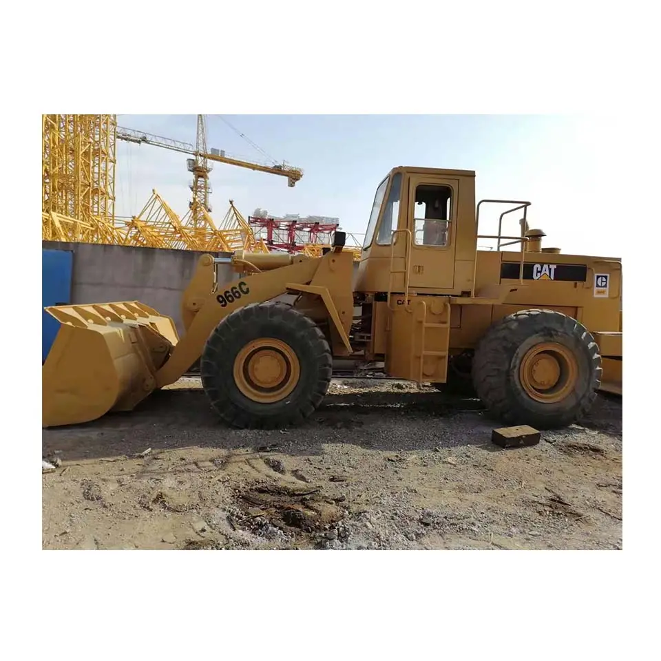 عجلة يابانية مستعملة للبيع رافعة مستعملة ccaterpillar 966c cat 966c 966c 966e h chargeus sur pneus